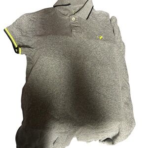 American Eagle Outfitters Gray Polo Shirt Classic Knit